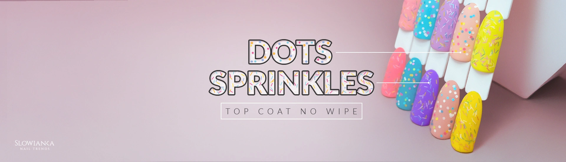 Sprinkles dots top coat